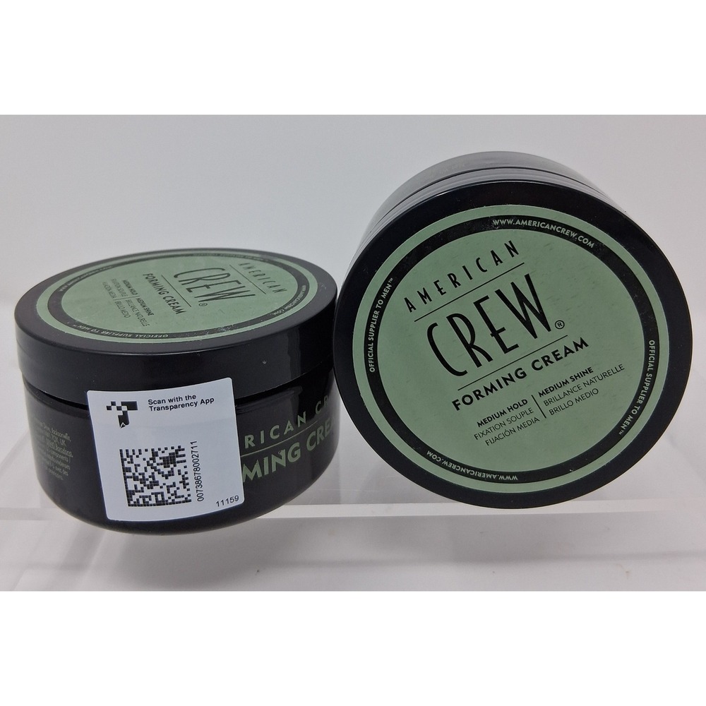 American‎ Crew Forming Cream Medium Hold Medium Shine 3oz 85g Set of 2 Jars